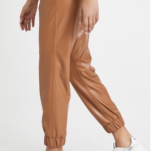 Alice + Olivia Pete Vegan Leather Joggers size S